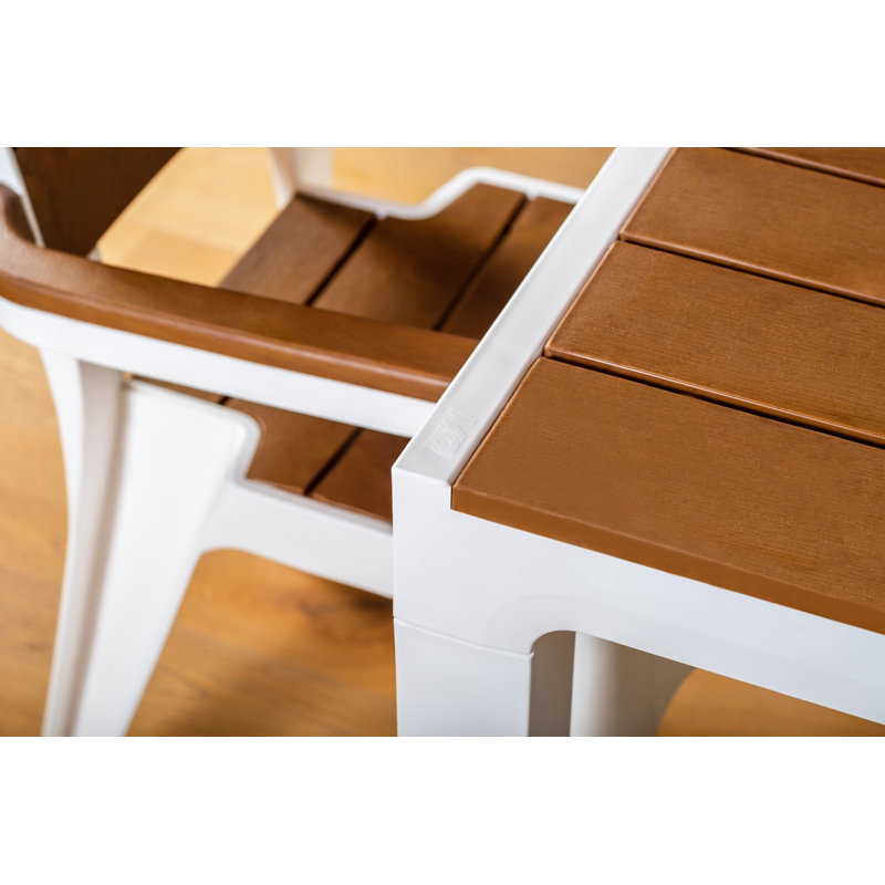 Wade Logan® Armbrister 8 - Person Plastic Dining Table & Reviews | Wayfair